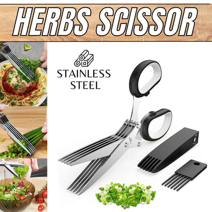 VersaSlice 5-Blade Kitchen Scissors (50% OFF)